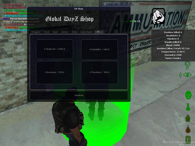 Магазин для DayZ/ GP system