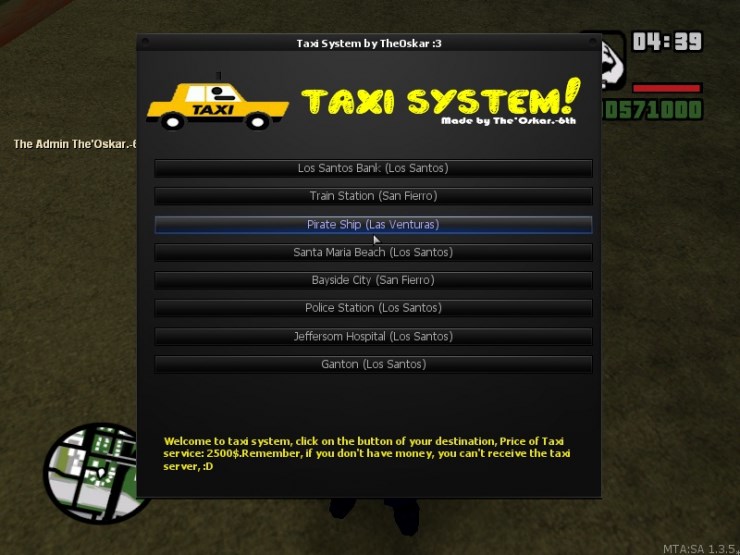 Taxy Transport System v1.0